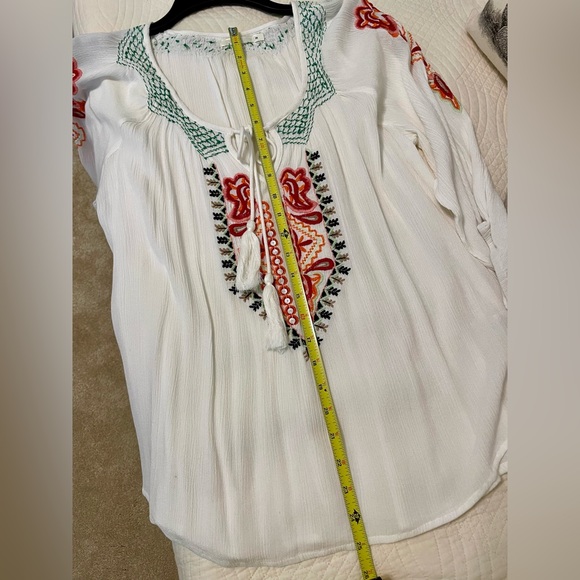 Stitch Fix HAZEL Gauze Embroidered Top - Size M - Picture 10 of 12
